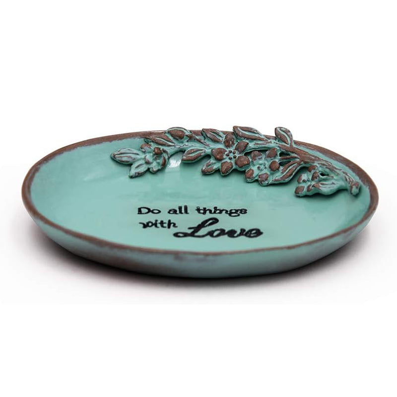 LARAINE Jewelry Tray Oval Bowl (Oval Blue)