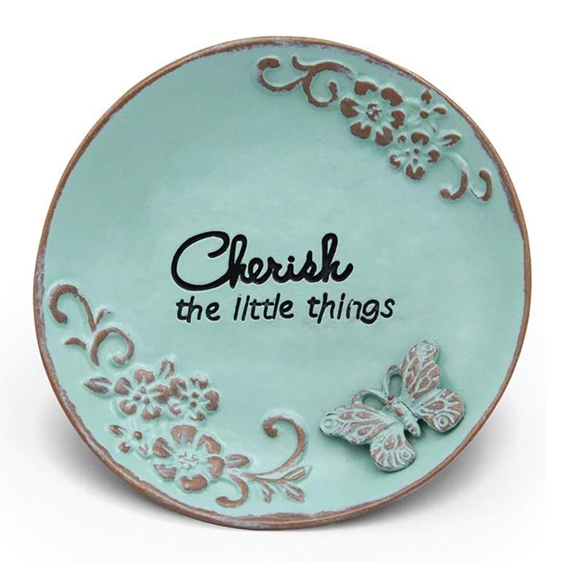 LARAINE Jewelry Tray Round Bowl (Round Blue)