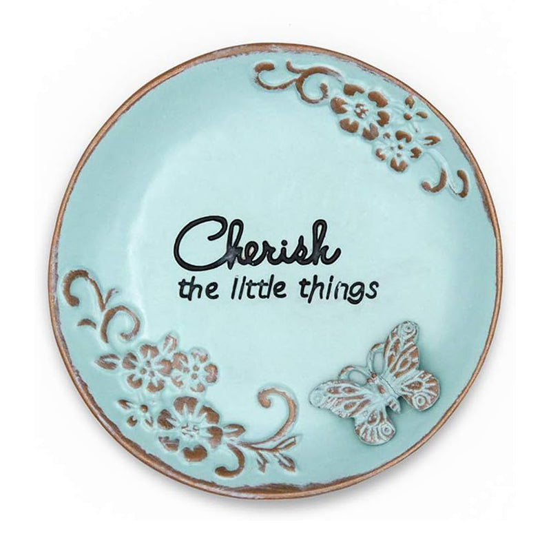 LARAINE Jewelry Tray Round Bowl (Round Blue)