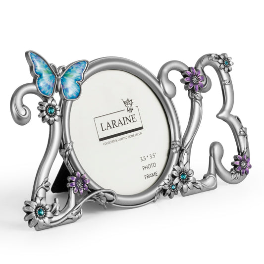 LARAINE 3.5 inch 2023 Picture Photo Frame Butterfly-Blue